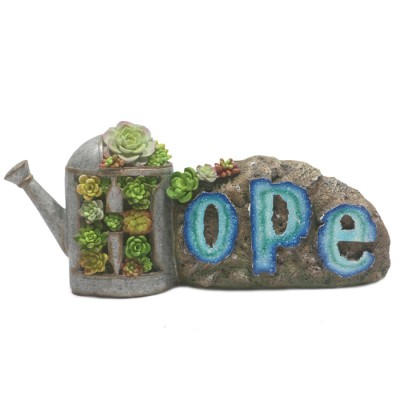 Outdoor Landscape Patio Resin Hope Sign Lawn Decorations